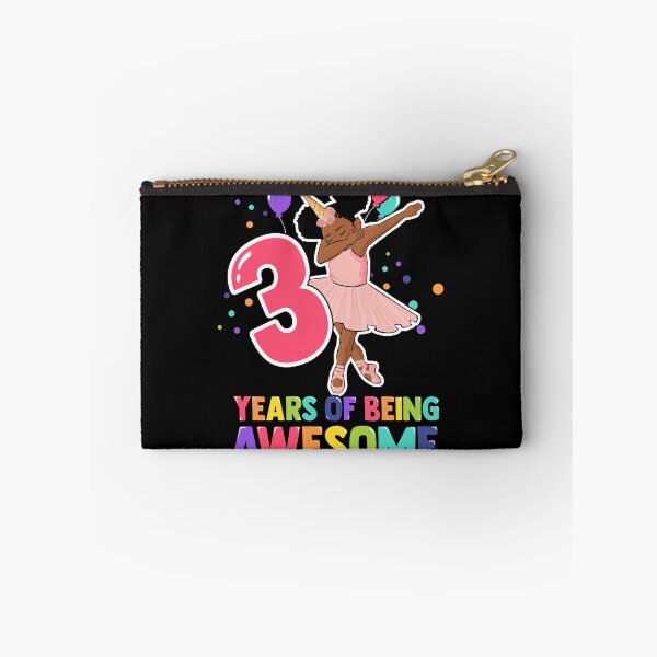 Item preview, 3rd Birthday Dabbing Unicorn Girl 3 Years Old BDay designed and sold by QueenOfPrint.