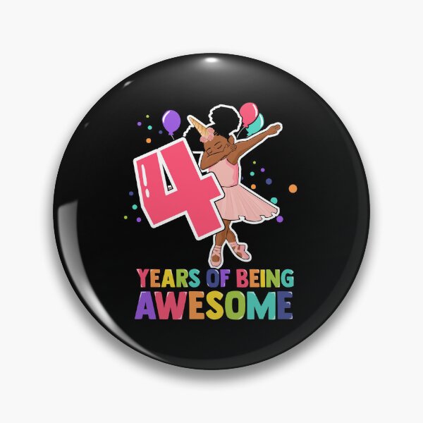 Item preview, 4th Birthday Dabbing Unicorn Girl 4 Years Old BDay designed and sold by QueenOfPrint.
