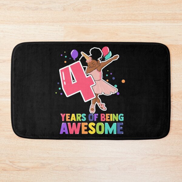 Item preview, 4th Birthday Dabbing Unicorn Girl 4 Years Old BDay designed and sold by QueenOfPrint.