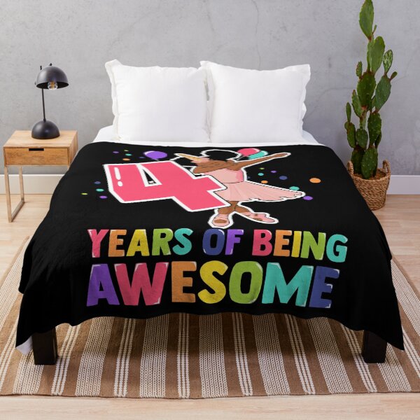 Item preview, 4th Birthday Dabbing Unicorn Girl 4 Years Old BDay designed and sold by QueenOfPrint.