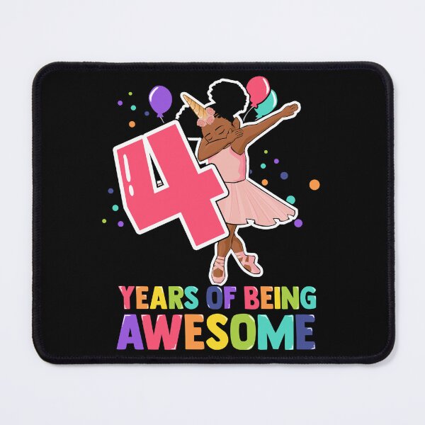 Item preview, 4th Birthday Dabbing Unicorn Girl 4 Years Old BDay designed and sold by QueenOfPrint.