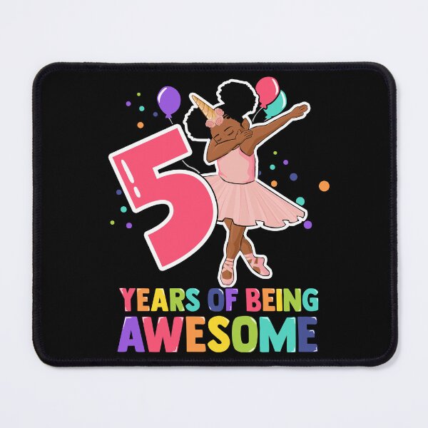 Item preview, 5th Birthday Dabbing Unicorn Girl 5 Years Old BDay designed and sold by QueenOfPrint.