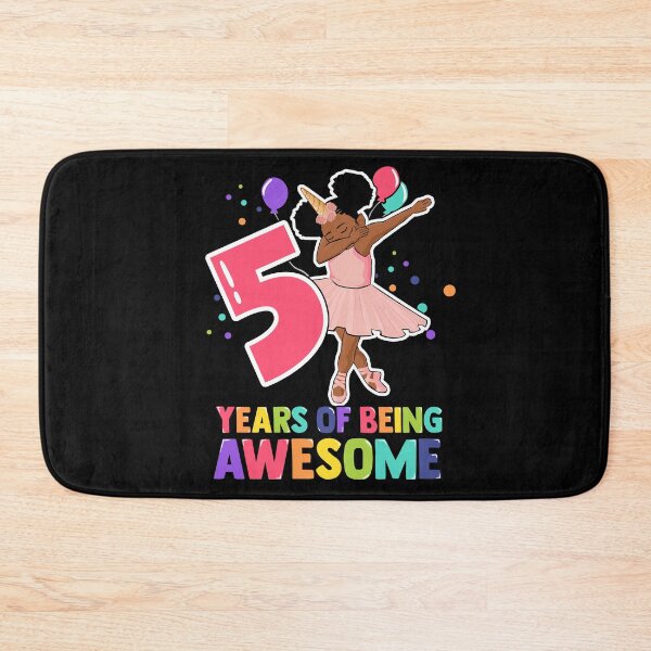 Item preview, 5th Birthday Dabbing Unicorn Girl 5 Years Old BDay designed and sold by QueenOfPrint.