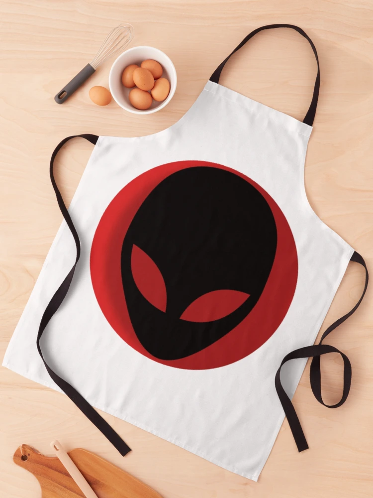 Thumbnail 1 of 6, Apron, Red alien designed and sold by ALS-KB.