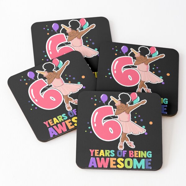 Item preview, 6th Birthday Dabbing Unicorn Girl 6 Years Old BDay designed and sold by QueenOfPrint.