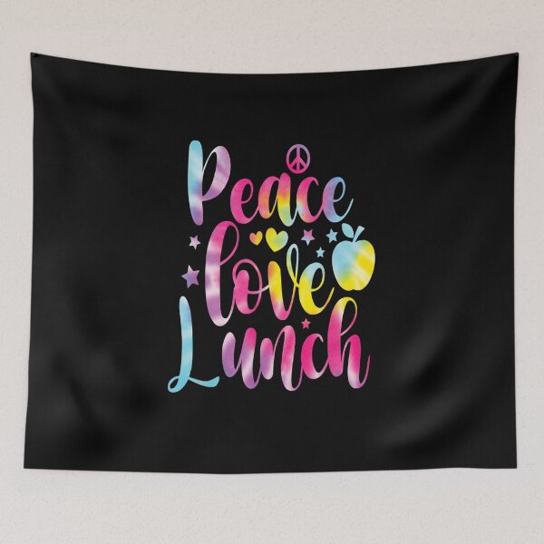 Item preview, Tie Dye Lunch Lady Peace Love Lunch Cafeteria Squad Womens designed and sold by beunique5.