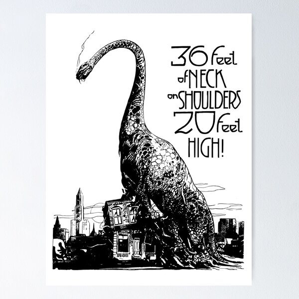 Aucasaurus garridoi, a prehistoric era dinosaur Poster Print by