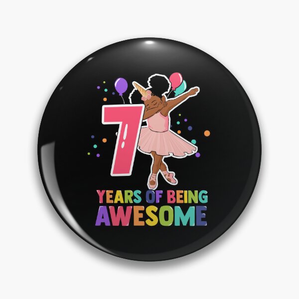 Item preview, 7th Birthday Dabbing Unicorn Girl 7 Years Old BDay designed and sold by QueenOfPrint.