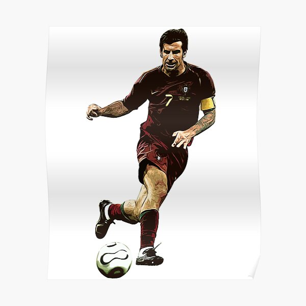 Inter Milan Luis Figo Poster - Soccer Wearhouse