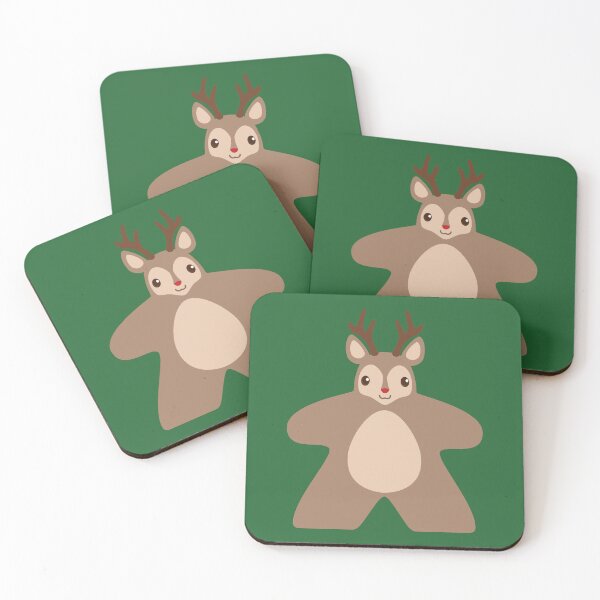 Item preview, Rudolph Reindeer Meeple designed and sold by geekyT.