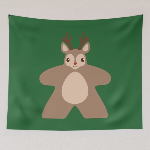 Item preview, Rudolph Reindeer Meeple designed and sold by geekyT.