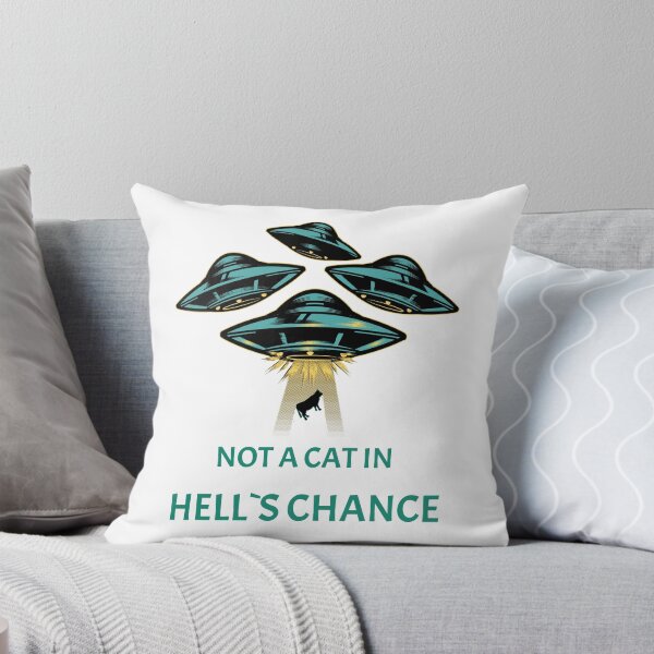 Item preview, Not A Cat In Hell`s Chance T-shirt For Space Lovers designed and sold by Jacky-Bone.