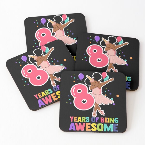 Item preview, 8th Birthday Dabbing Unicorn Girl 8 Years Old BDay designed and sold by QueenOfPrint.