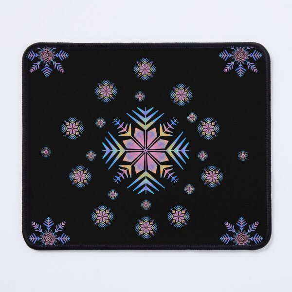 Item preview, Snowflakes Colorful Tie Dye Rainbow Mandala Snowflakes designed and sold by ZANNIX.