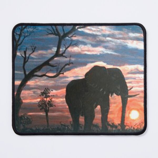 Item preview, ELEPHANTS MEET AT THE WATER HOLE designed and sold by Mackenzie Moulton International Artist .