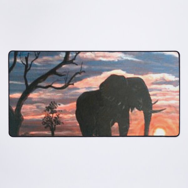 Item preview, ELEPHANTS MEET AT THE WATER HOLE designed and sold by Mackenzie Moulton International Artist .