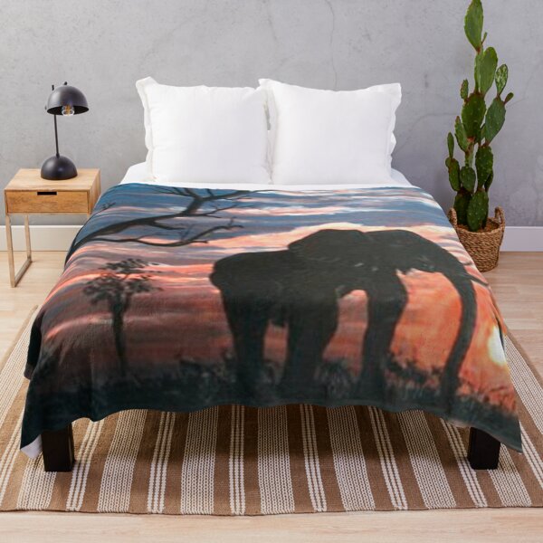 Item preview, ELEPHANTS MEET AT THE WATER HOLE designed and sold by Mackenzie Moulton International Artist .
