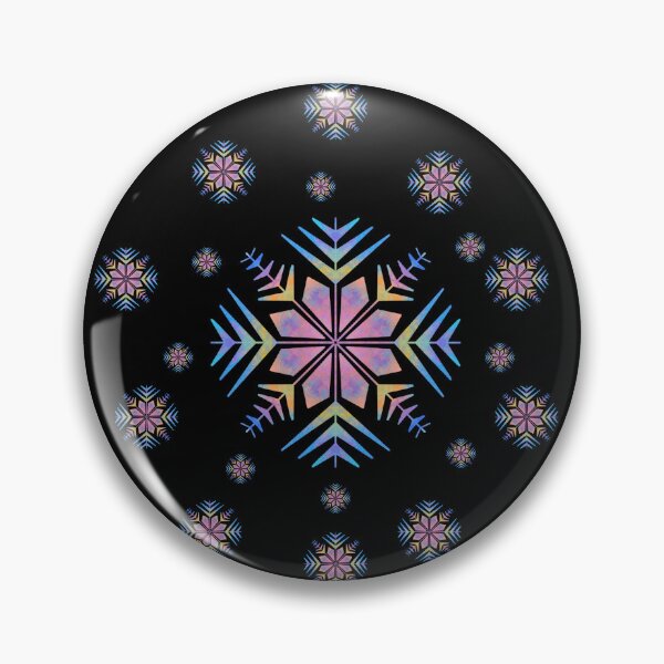 Item preview, Snowflakes Colorful Tie Dye Rainbow Mandala Snowflakes designed and sold by ZANNIX.