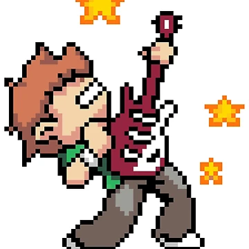 Artwork thumbnail, Rocker Scott Pilgrim by Shy Guy's Pixels