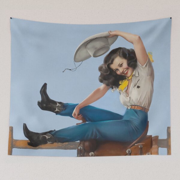 Item preview,  Wild West Series Riding High Cowgirl designed and sold by allovervintage.