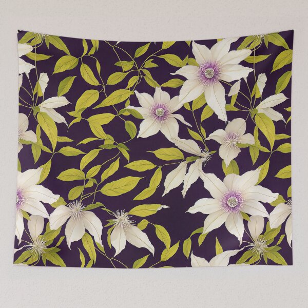 Item preview, Fun flowers tropical pattern designed and sold by Purple-Horizon.