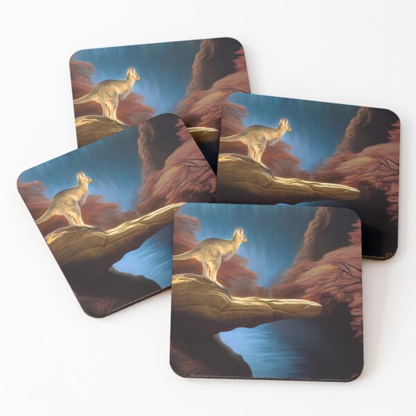 Item preview, Kangaroo admiring Nature | Cute Marsupial | Animal Portrait designed and sold by LenaKiagia.