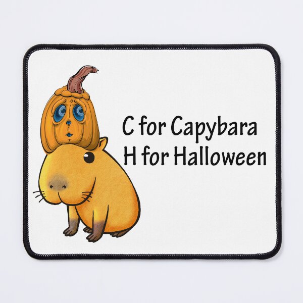 Item preview, C for Capybara H for Halloween - Halloween Capybara designed and sold by LashCreations.