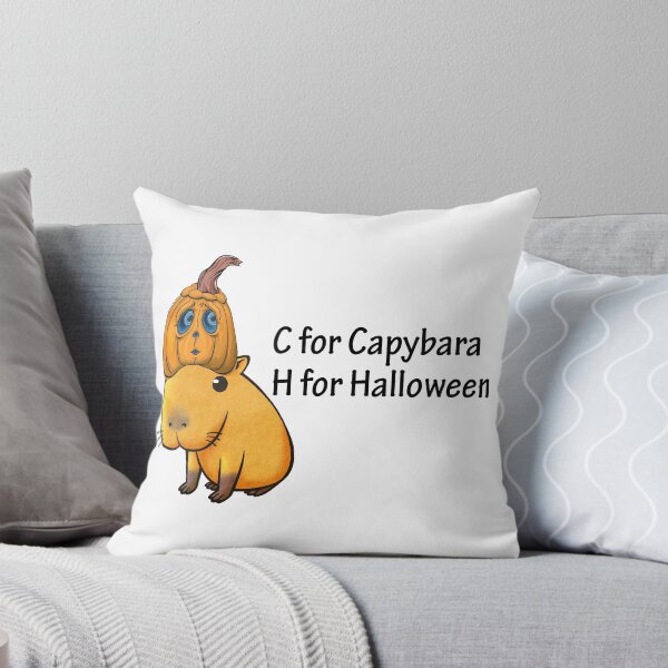 Item preview, C for Capybara H for Halloween - Halloween Capybara designed and sold by LashCreations.