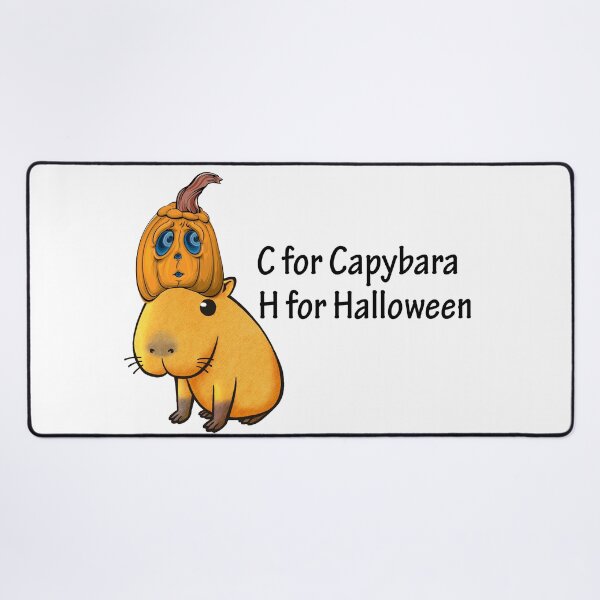 Item preview, C for Capybara H for Halloween - Halloween Capybara designed and sold by LashCreations.