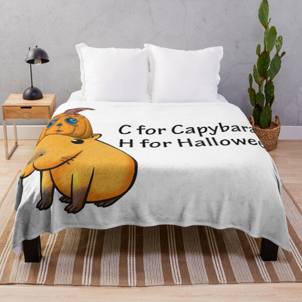Item preview, C for Capybara H for Halloween - Halloween Capybara designed and sold by LashCreations.