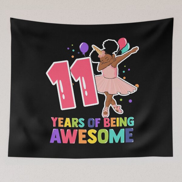 Item preview, 11th Birthday Dabbing Unicorn Girl 11 Years Old BDay designed and sold by QueenOfPrint.