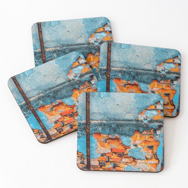 Item preview, Orange blue brick wall with lion profile designed and sold by kall3bu.