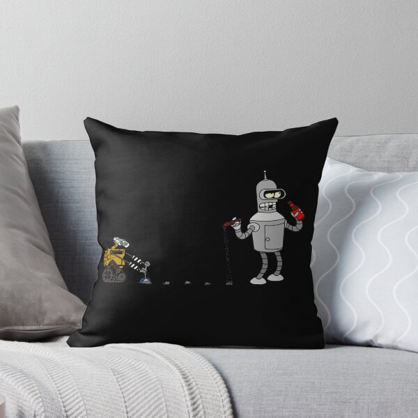 Item preview, Bender with Wall-E Cleaning Up His Mess Fan Art Drawing designed and sold by SplashCrumbs.