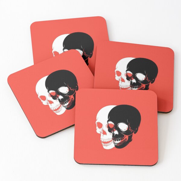 Item preview, black and white skull designed and sold by Uniqesell.