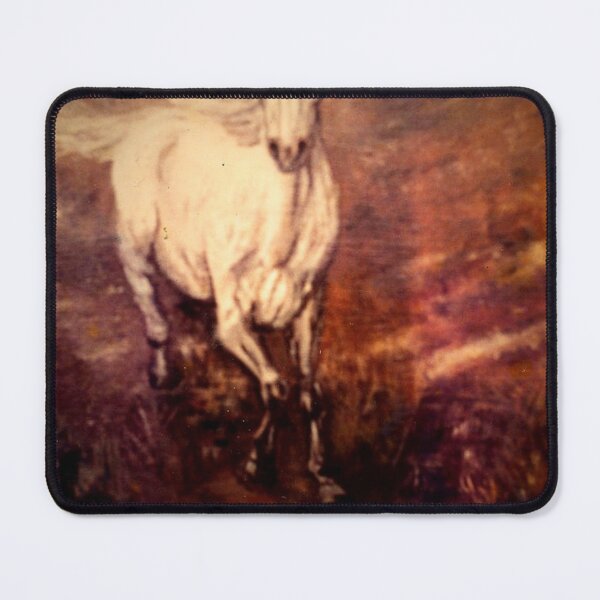 Item preview, WHITE STALLI9N GALLOPING TOWA4DS ME designed and sold by Mackenzie Moulton International Artist .