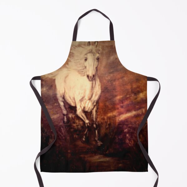 Item preview, WHITE STALLI9N GALLOPING TOWA4DS ME designed and sold by Mackenzie Moulton International Artist .