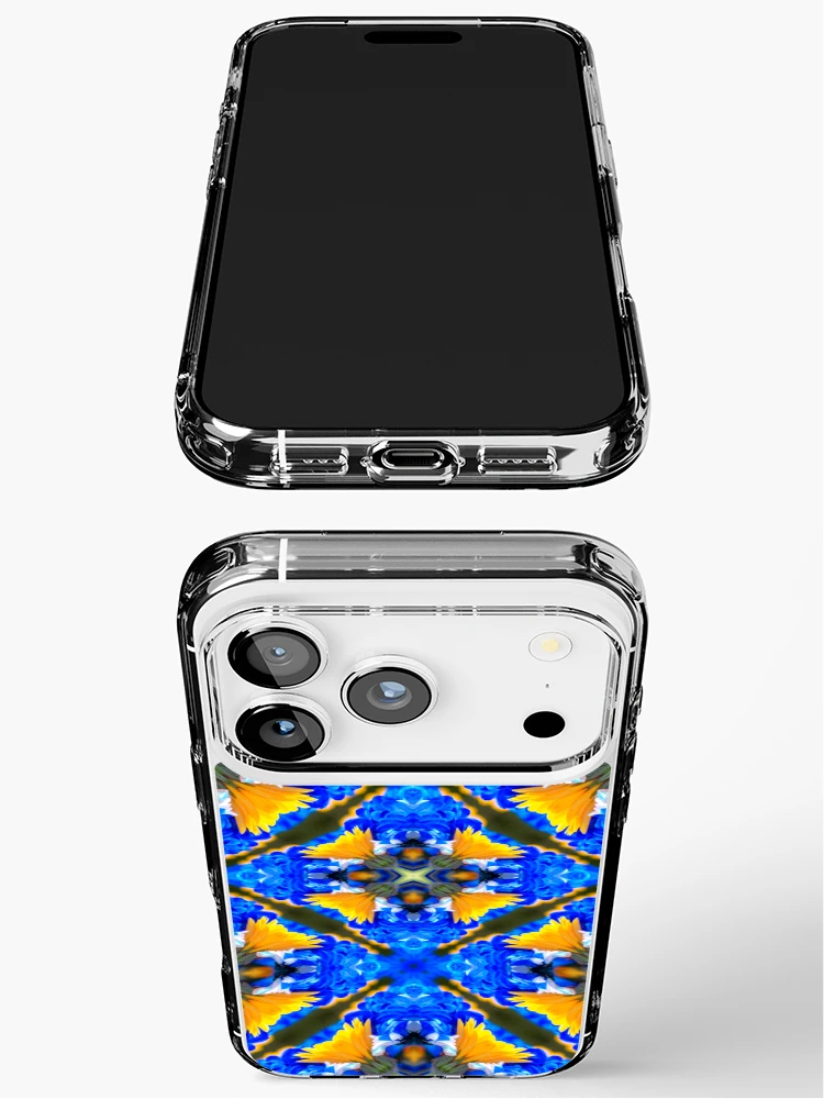 Thumbnail 3 of 5, iPhone Case, Yellow Marigold Pattern designed and sold by Patternflower.