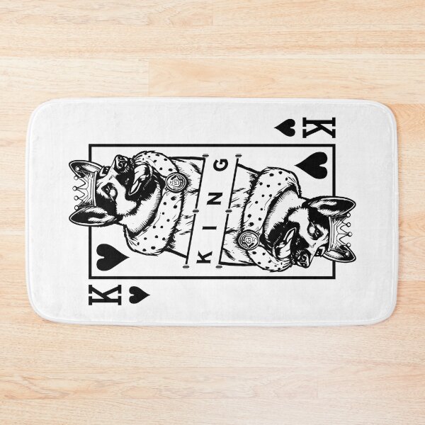 Item preview, German Shepherd King Of Hearts Dog Playing Card Pop Art designed and sold by GrandeDuc.