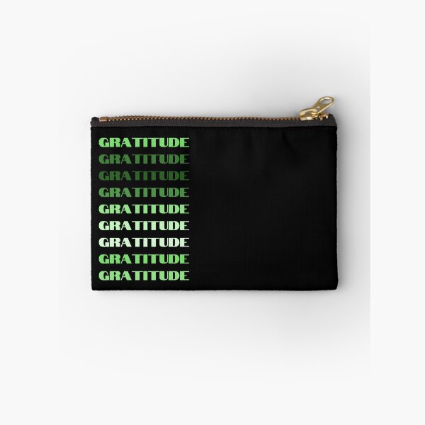 Item preview, Gratitude Green Repeating Gradient Word designed and sold by NinniSilver.