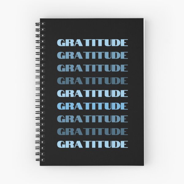 Item preview, Gratitude Blue Repeating Gradient Word designed and sold by NinniSilver.