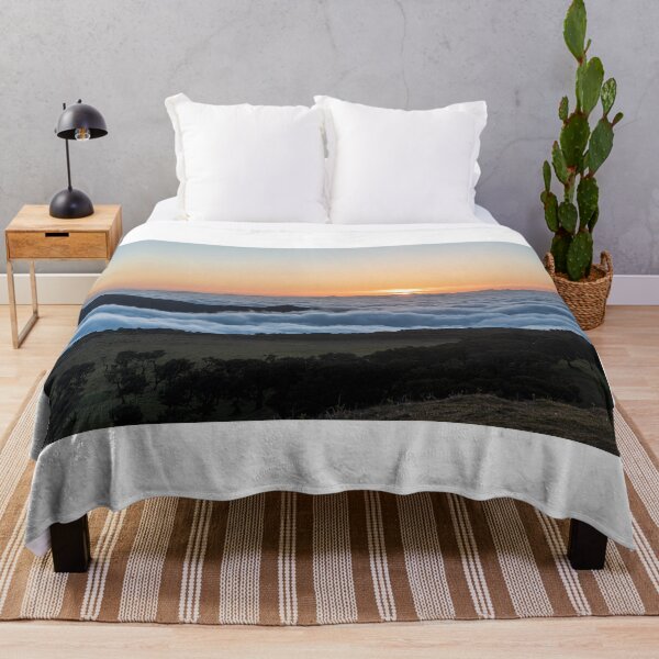 Item preview, Sunset with hills, misty and clear sky above designed and sold by honza28683.