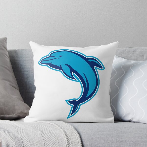 Artikelvorschau, Blauer Delphin, der Retro- springt entworfen und verkauft von patrimonio.