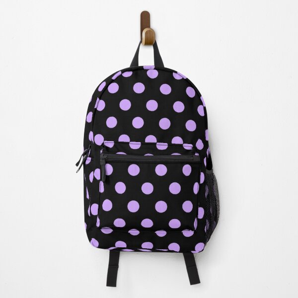 Item preview, Lilac and Black Polka Dots designed and sold by patterniastudio.