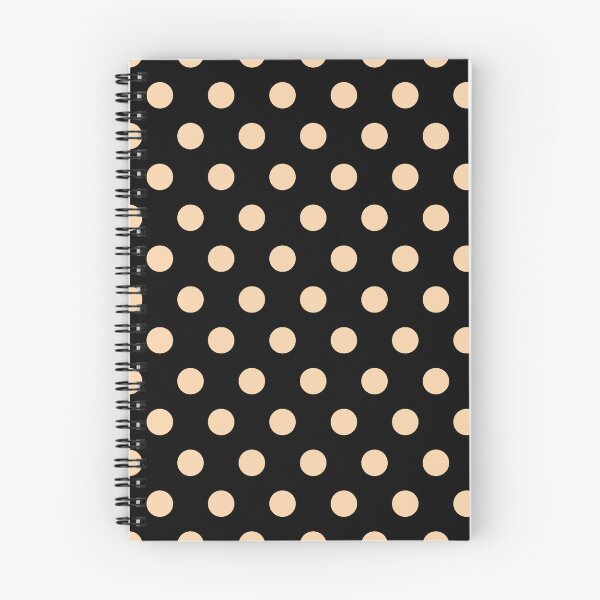 Item preview, Beige and Black Polka Dots designed and sold by patterniastudio.