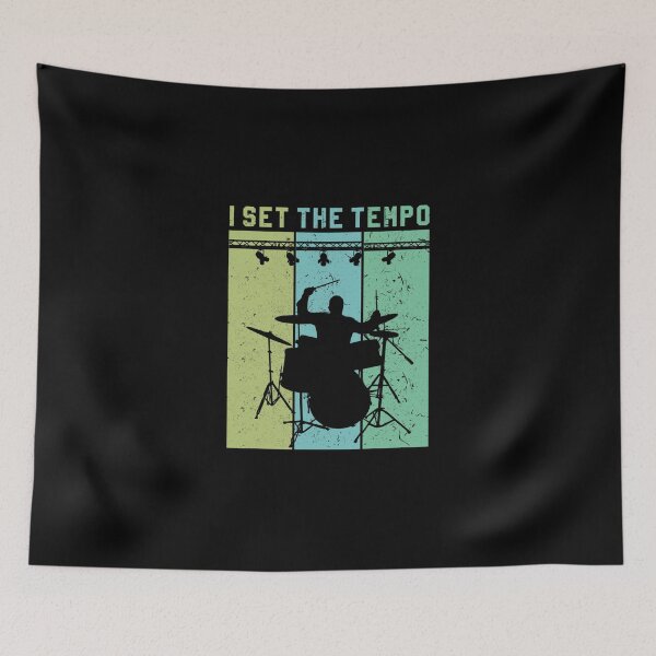 Item preview, Retro Vintage I Set The Tempo Gift For Drummers Percussion designed and sold by oliviatzk.