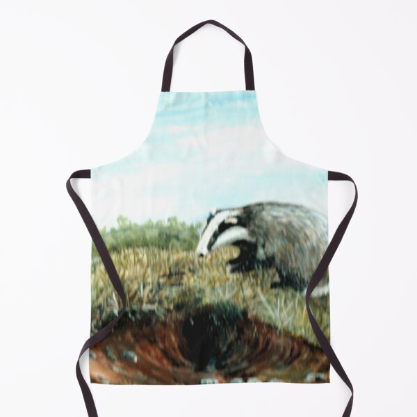 Item preview, BADGER IN A DEVON FIELD designed and sold by Mackenzie Moulton International Artist .