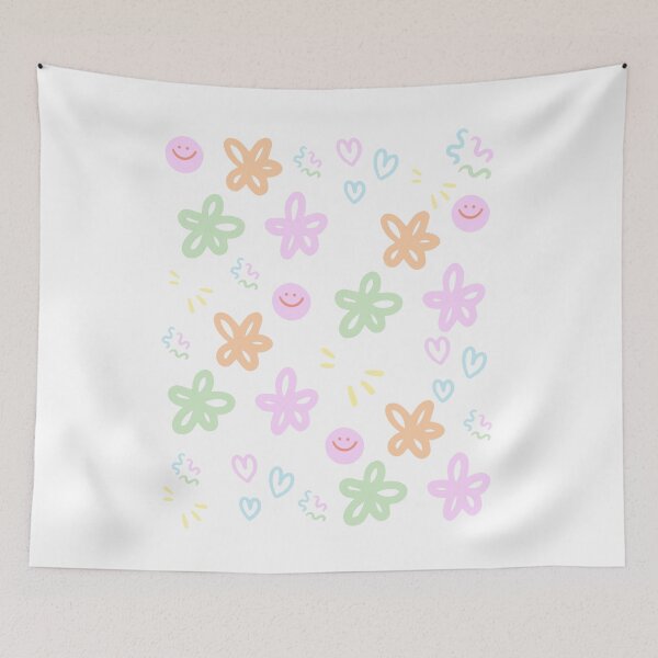 Item preview, smiley face with flowers designed and sold by laiil.
