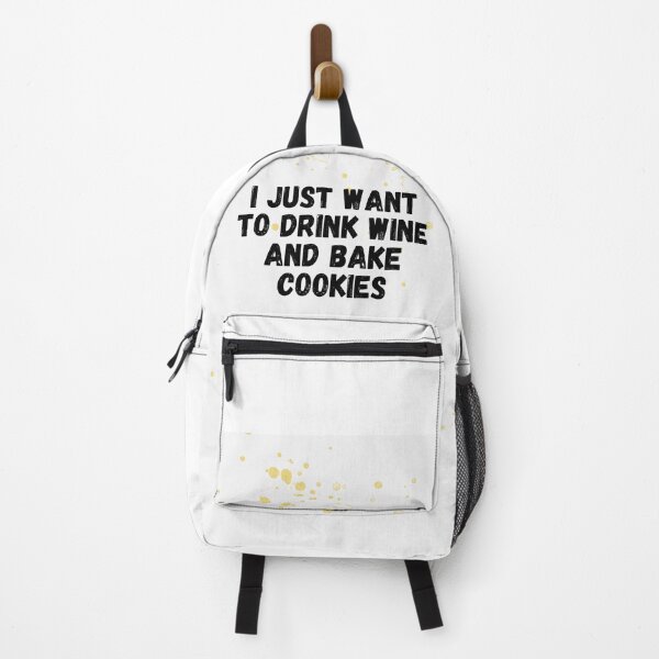 Item preview, drink, cookies, christmas, bake christmas cookies, christmas pickle, I Just Want To Drink Wine And Bake Cookies Essential T-Shirt designed and sold by BShop20 – Cute Funny Tees & Gifts.