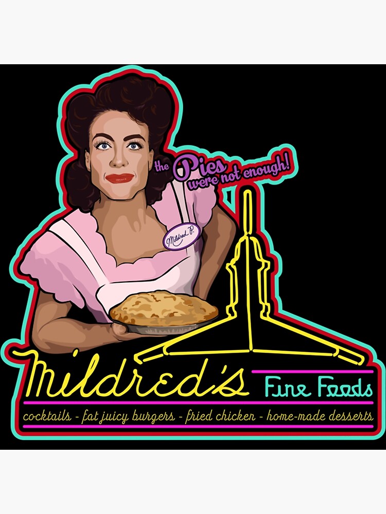 "JoanCrawfordMildred'sFineFood" Poster for Sale by Whemp36tea