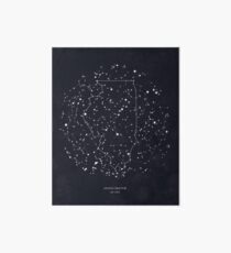 Vintage Constellation Map Illustration Art Board